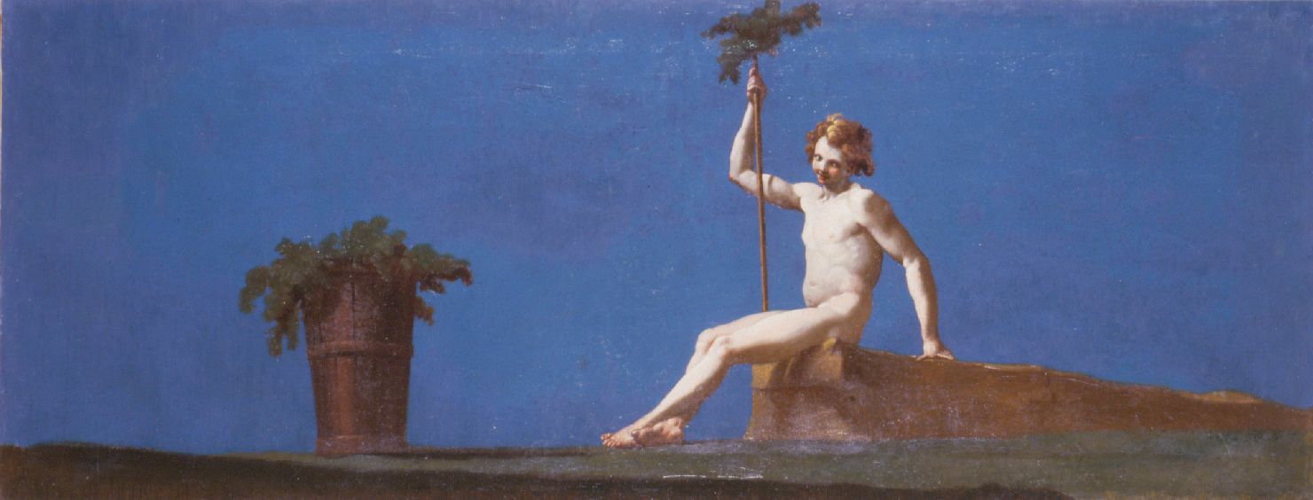 Bacco giovane (dipinto, serie) di Lucatelli Giuseppe (sec. XVIII)